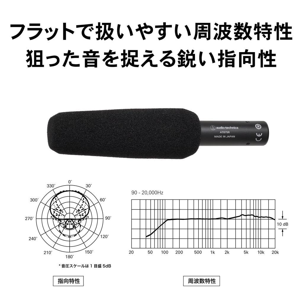 AT875R Shotgun Microphone XLR Condenser Microphone Phantom Power Broadcast Production Camera Audio-Technica []