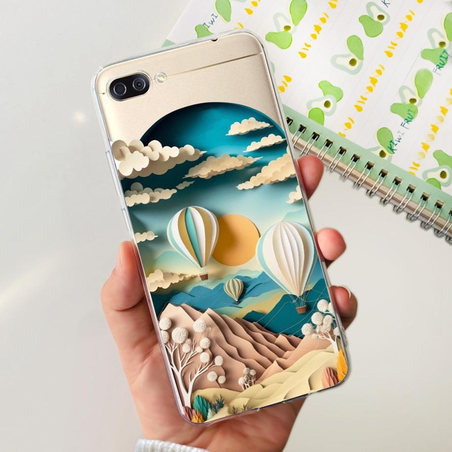 For Asus Zenfone 4 Max ZC520KL Case X00HD Shockproof Cover Popular Flower Clear Silicone Phone Case For Asus ZC554KL X00ID Funda