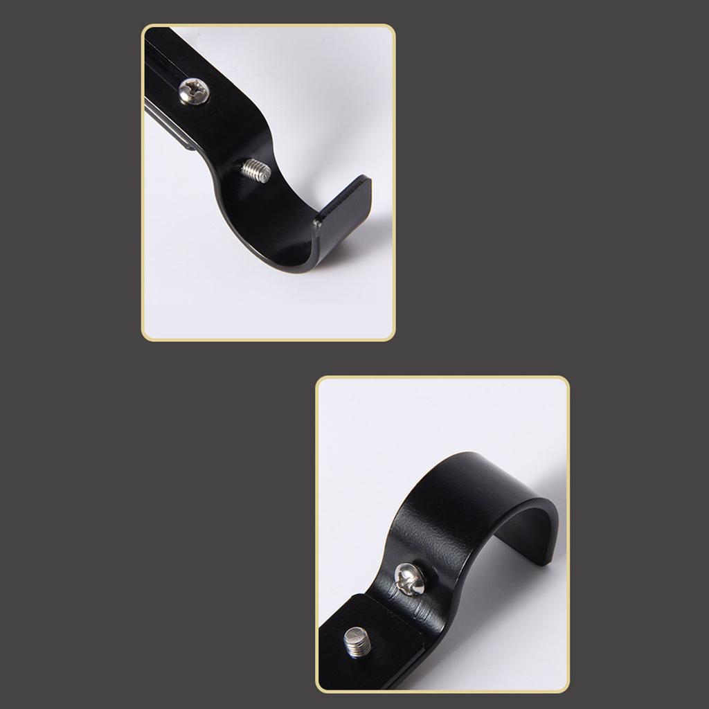 Регулируемый держатель для карнизов, сверхмощные держатели для карнизов, 4 шт. в упаковке, карнизы, крючки, вешалки для настенного держателя для штор, удлинитель