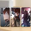 Чехол для телефона Game A-Azur L-Lane для Samsung Galaxy A73, A21s, A22, A31, A52, A53, A71, A41, Мягкий черный корпус