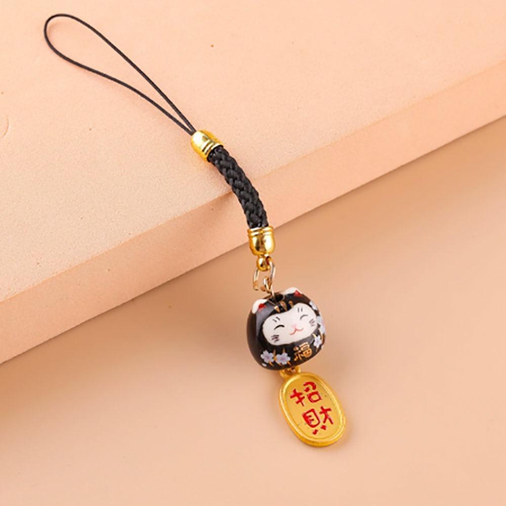 Charm Japanese Hang Phone Key Strap Lucky Cat Phone Straps Bag  Accessories