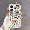 Soft Phone Cover Case for Xiaomi Redmi Note 14 Pro Plus 9 10 12 Note 13 14C 10S A4 13C 12S 11S 11 Cartoon Crayons Shinchan