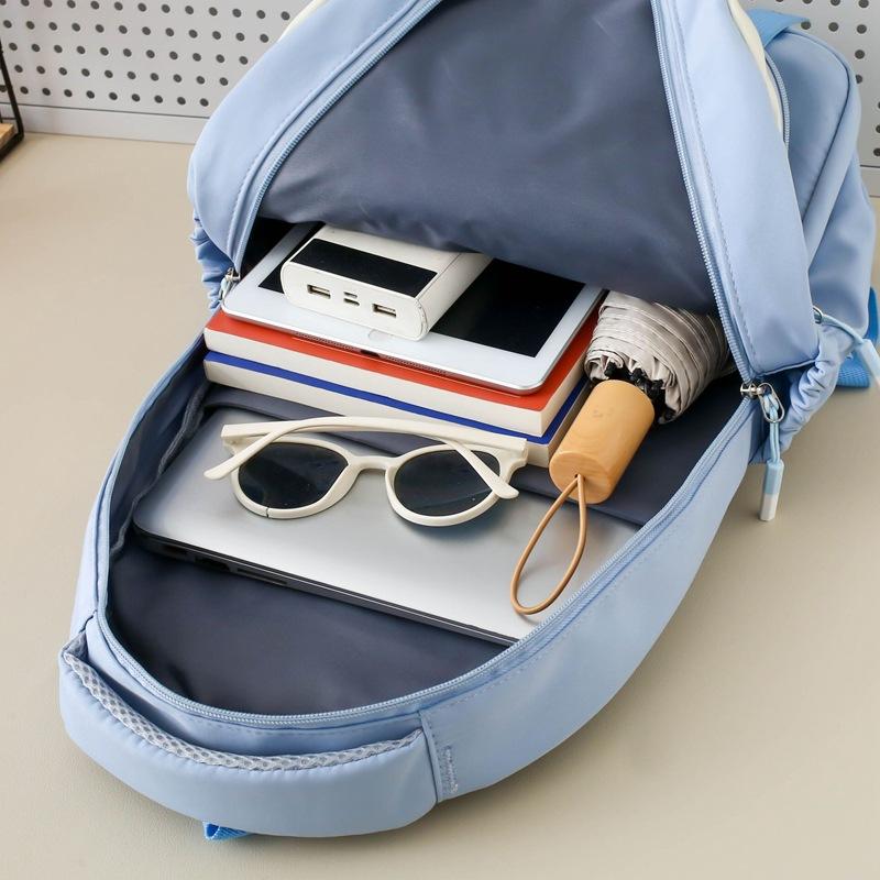 Комплект из четырех рюкзаков в студенческом стиле для женщин, рюкзак для старшеклассников, большая вместимость, школьная сумка