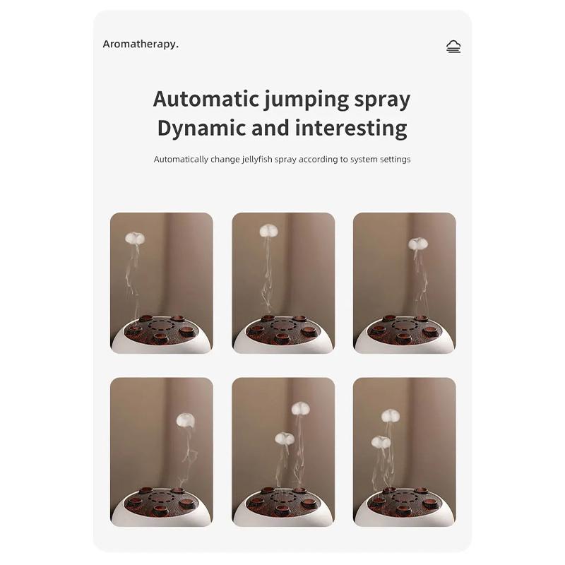 Динамический увлажнитель воздуха в виде медузы 250 мл, диффузор эфирных масел, пульт дистанционного управления, увлажнитель для спальни с 7 разноцветными ночниками