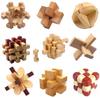 3D Confucius Puzzle Set of 9 Types 3D Adult Intellectual Toy Strategy Map Included Natural Wood Difficult [Mythology Plaza] (Instruction Manual)