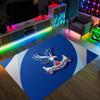 Футбольный дизайн Crystal Palace Хрустальный бархатный ковер Уютный Не?Нескользящий ковер с принтом для спальни, гостиной, прихожей