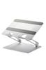 Elecom Совместимость с планшетом и ноутбуком с грузоподъемностью. Наклонная конструкция, которая не позволяет держателю мешать вашей высоте и углу наклона. Улучшает