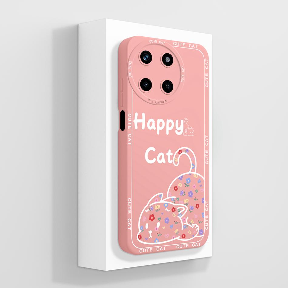 For OPPO Realme 11 4G 5G Case Aesthetic Full Coverage Anti Choc Bumper Soft Liquid Silicone Phone Shell For Realme11X Funda Capa
