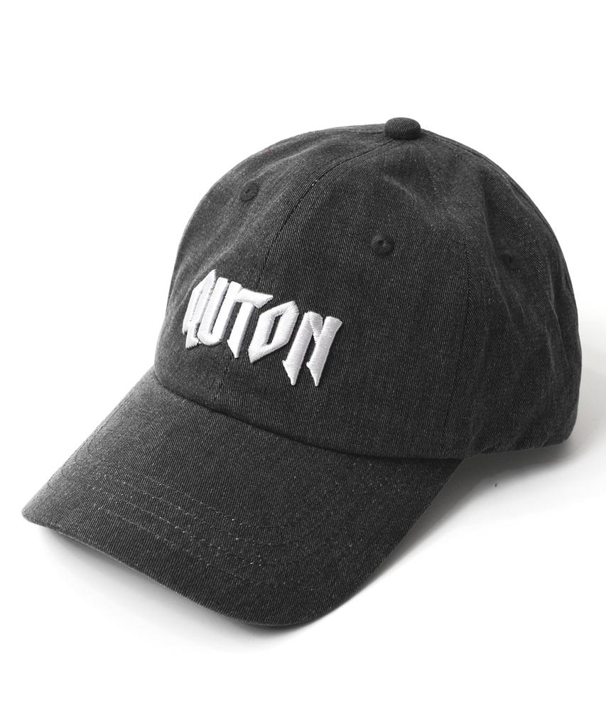 Кепка с козырьком QUTON с выцветающим смелым логотипом_Серый