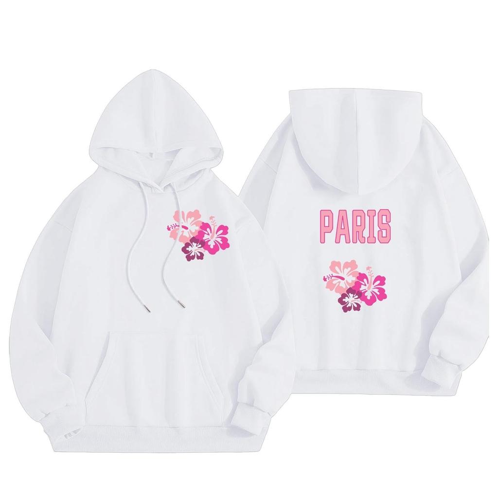 Женская спортивная рубашка с длинными рукавами, повседневная толстовка с капюшоном и карманом с надписью на шнурке