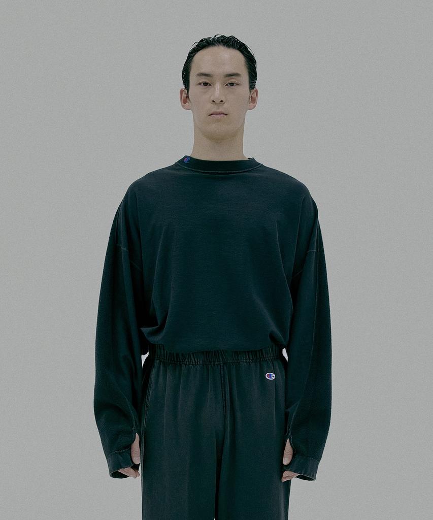 CHAMPION X N.Hollywood Reversible Long Sleeve T-Shirt Off Black