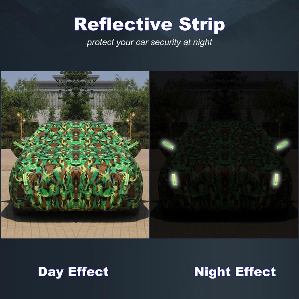 Автомобильный чехол Всепогодная защита Полные чехлы со светоотражающей полосой в камуфляжном стиле Авточехол