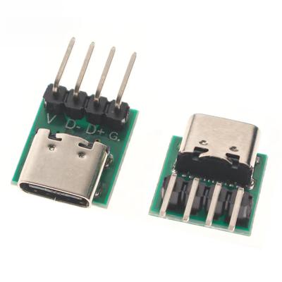 10 шт./лот TYPE-C DIY USB PCB плата питания двухсторонняя USB3.1 16P PCB DIY электронная тестовая плата
