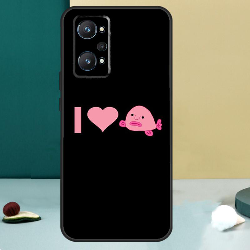 Милый рыбо-капля Для Realme 11 10 12 13 14 Pro Plus GT 7 6 5 Pro GT 6T C67 C61 C53 C51 C21Y C25S C75 C55 Чехол