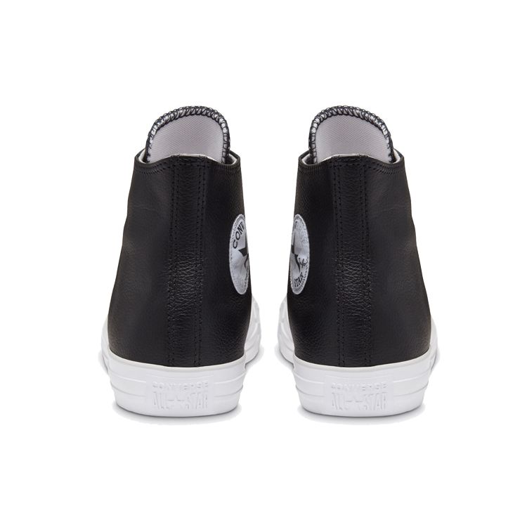 Converse Chuck Taylor All Star Сезонный цвет Кожаные Высокие Кроссовки Унисекс Кроссовки Черный Белый 166730C