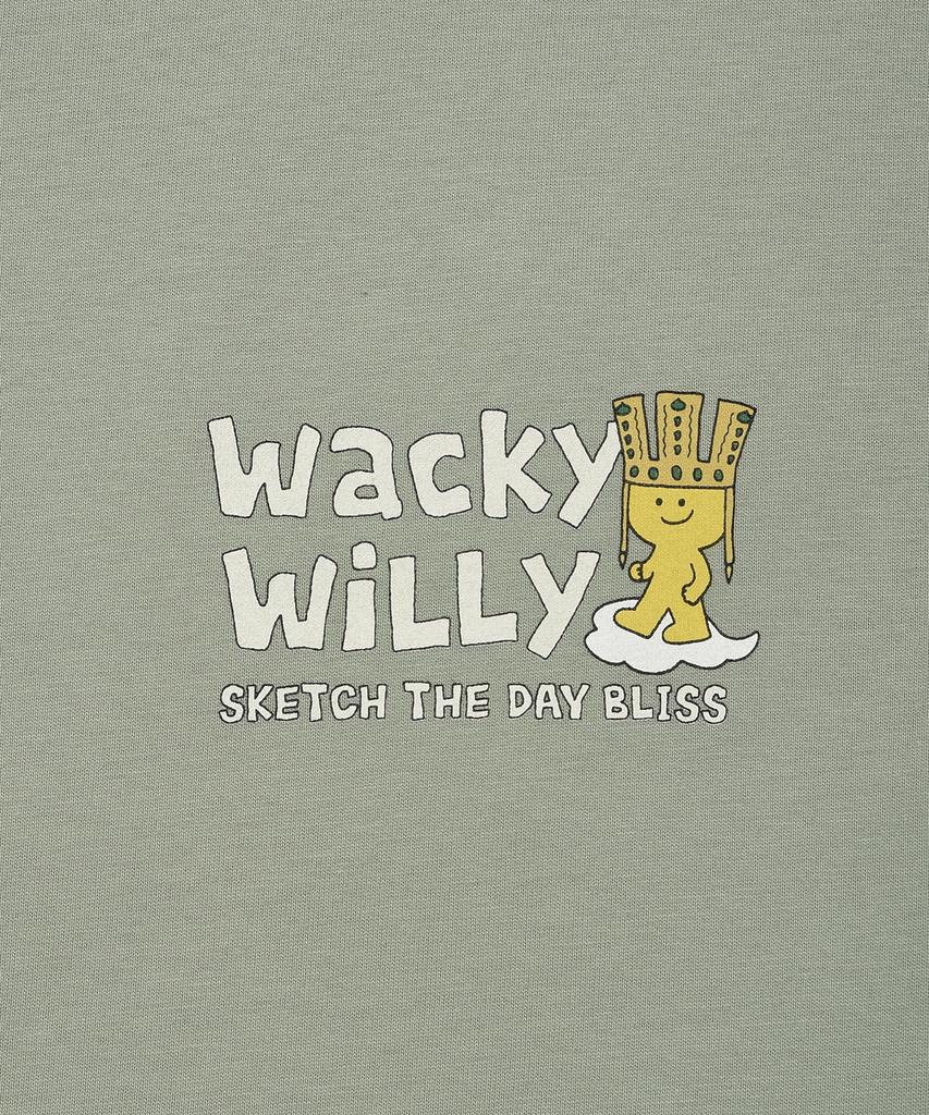WACKY WILLY Футболка для гонок серии Kiki Travel Зеленая