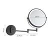 8-Inch Wall-Mounted LED Makeup Mirror with 7X Magnification