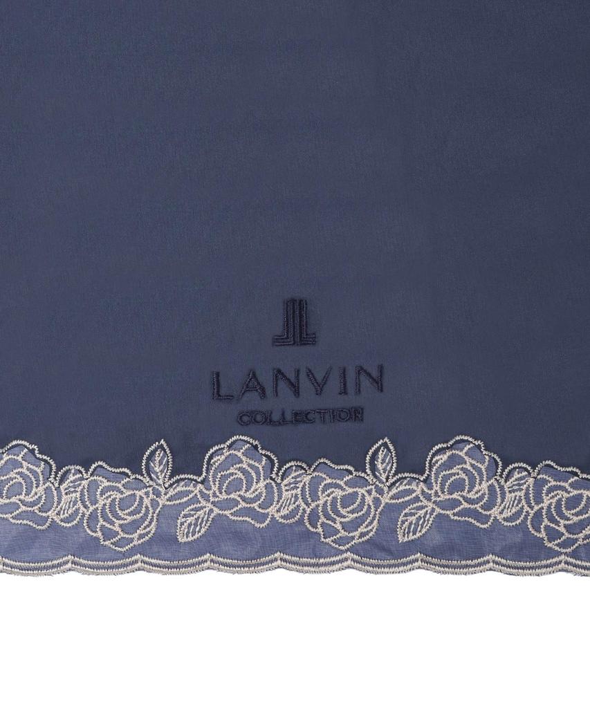 LANVIN COLLECTION Складной Зонт от Солнца, Дождя или Жары Вышитая Органза Глубокий Синий [Moonbat] Зонт, Зонт от Солнца, Зонт, Блеск, Защита, Легкий, Логотип,