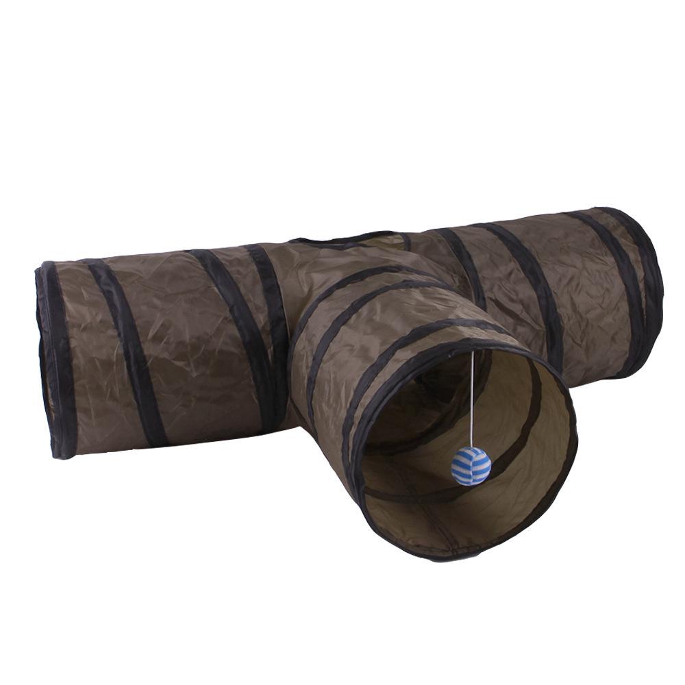 Foldable Rainbow Cat Tunnel: Interactive Cross-Border Play Tube for Cats