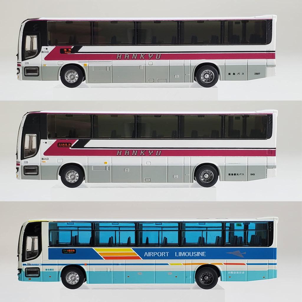 Коллекция автобусов Коллекция автобусов Hankyu Bus Group Reorganization Commemoration Set of 3 Diorama Supplies 313670