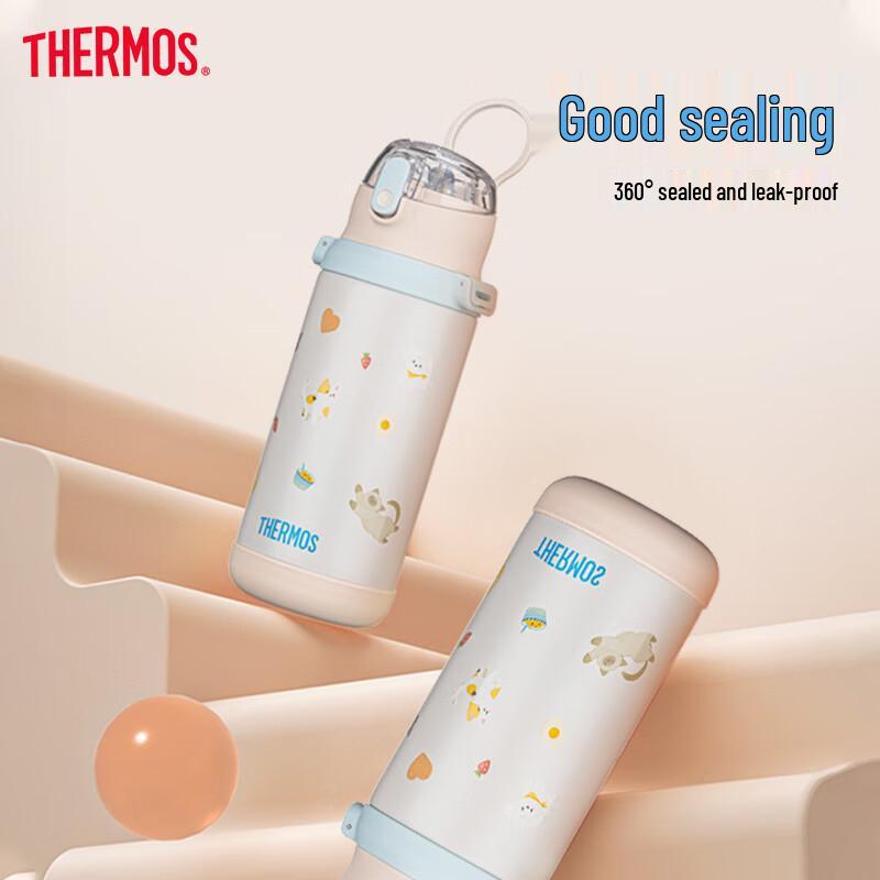 Thermos Детская термобутылка для воды из нержавеющей стали с трубочкой