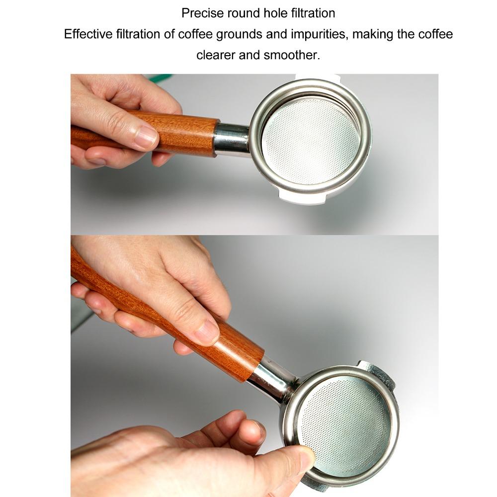 2pcs set 304 Stainless Steel Coffee Puck Screen Reusable Coffee Filter For Coffee Maker