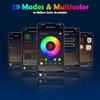 6 In 1 Car Led Strip Lights With App Control, RGB Colors Interior Car Lights, Ambient Led Lighting Kit, 4 Light Flashing Modes, USB Neon Accessories