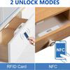 BHBL Скрытый замок для шкафа, Умный электронный замок NFC RFID DIY Защита от детей для шкафа, ящика, шкафчика, шкафа