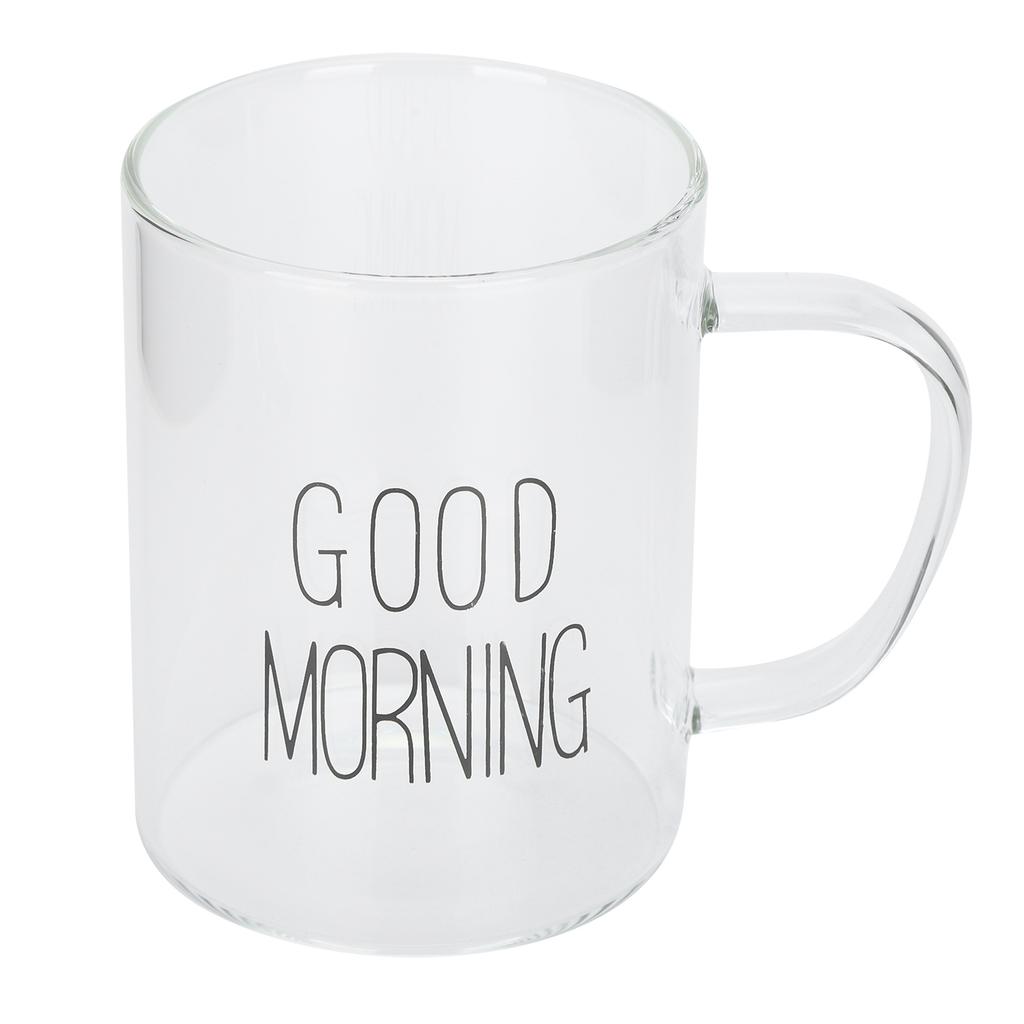 Прозрачная кружка для молока и кофе 350 мл с ручкой, стеклянная чашка для воды, посуда для напитков, кухонная утварь