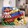 1PC Crayon Shin chan Blanket Lightweight Flannel Throw Blanket for Sofa, Bed, Travel, Camping, Livingroom, Office, Couch