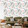 Tropical orchid wallpaper with leaves for living room and bedroom 50x1000