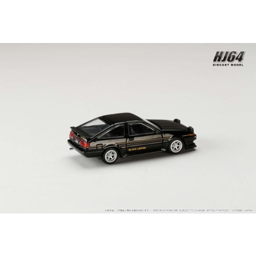 1/64 scale Toyota Sprinter Trueno GT APEX (AE86) BLACK LIMITED JDM Style Black