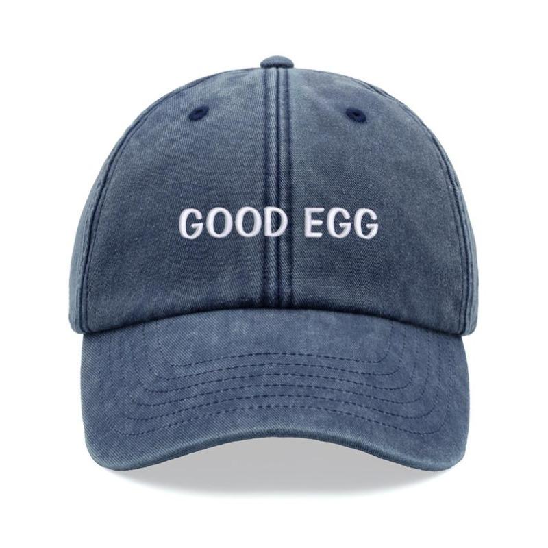 Кепка Good Egg Винтажная Стирка Хлопок Унисекс Папина Кепка Регулируемая Смешная Выцветшая Спортивная Солнце День Отца День Матери Смешная Шутка Мама