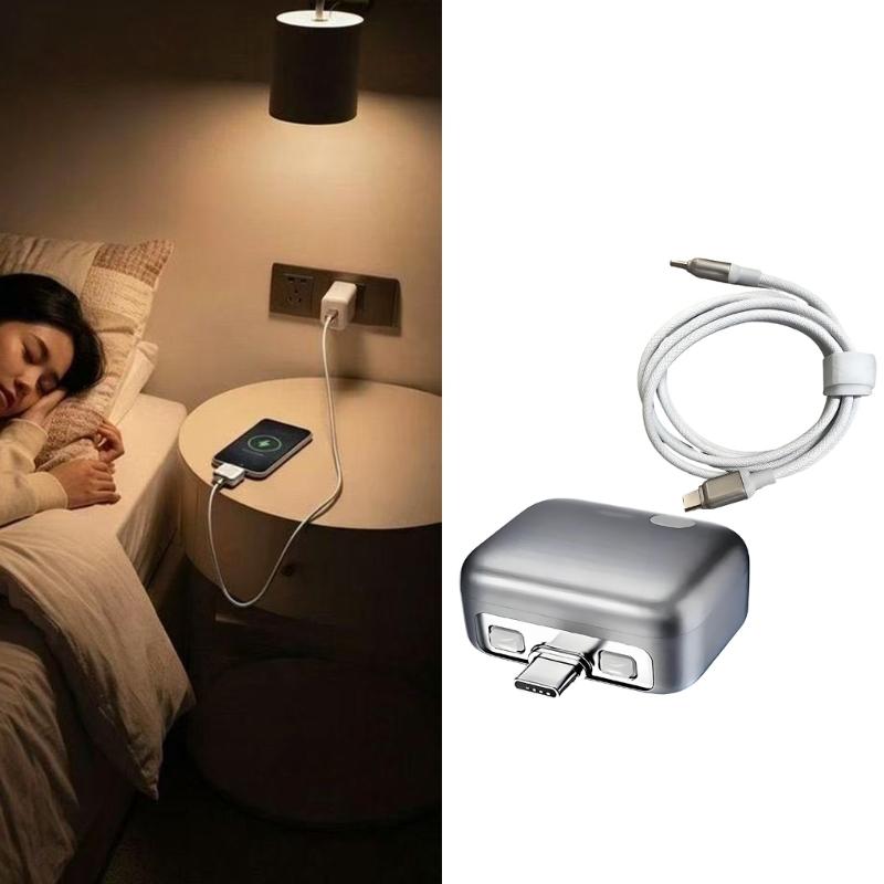 USB C Разветвитель Зарядки с Поддержкой Автоматического Отключения при Полной Зарядке, Кабель 1,5 м, 240 Вт для Телефона, Планшета, Ноутбука