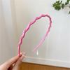 Thin Headband Non Slip Candygirl HeadBands for Girl Wavy HeadBand for Kid Candy Color Headband Plastic Hair Hoop