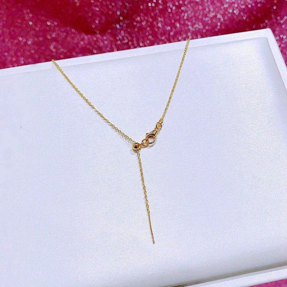 MIGGA новые сказки, маленький циркон, кулон принцессы с камнем, ожерелье золотого цвета, регулируемая цепочка