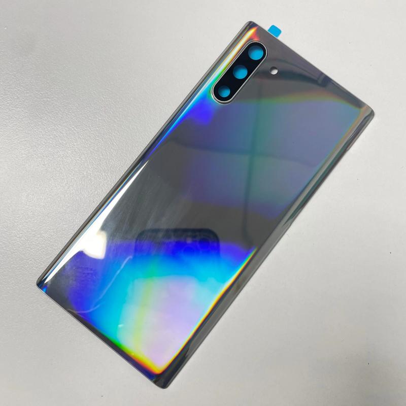 Для Samsung Galaxy Note 10 Plus N970F N975F Задняя крышка аккумулятора Note10 Задняя стеклянная панель Корпус Чехол Замена