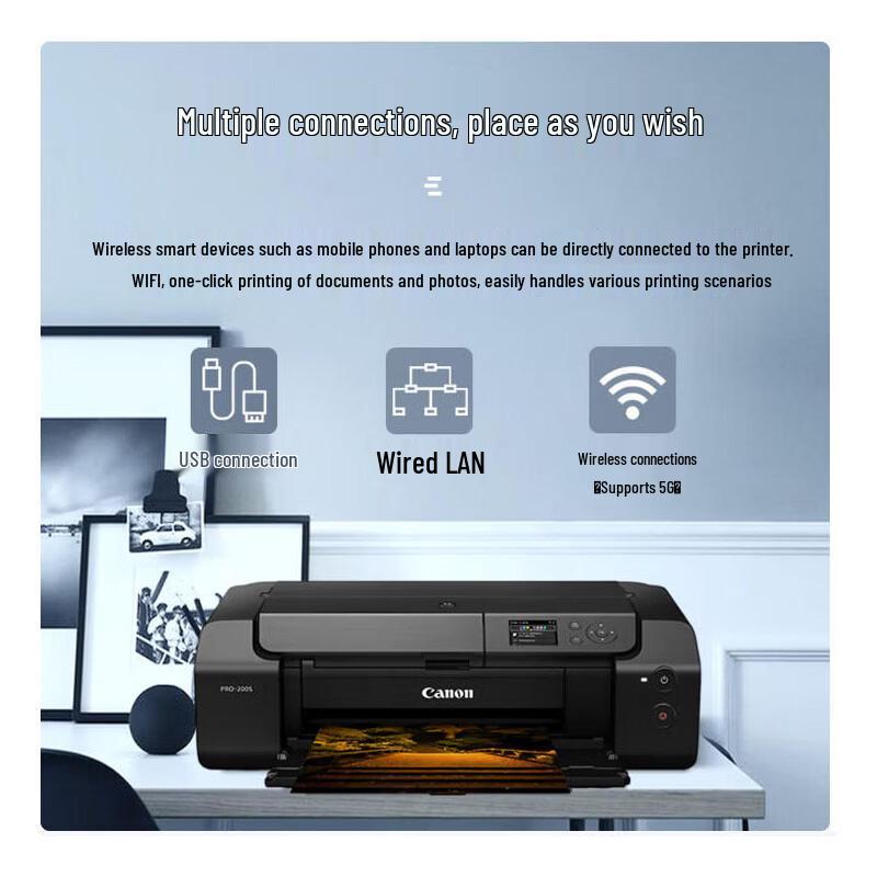 Canon PRO-200S Профессиональный фотоструйный принтер формата A3 вилка CN (адаптер в комплекте)