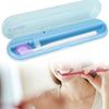 Portable USB UV Toothbrush Sterilizer Box Disinfection Toothbrush Storage HolderBlue