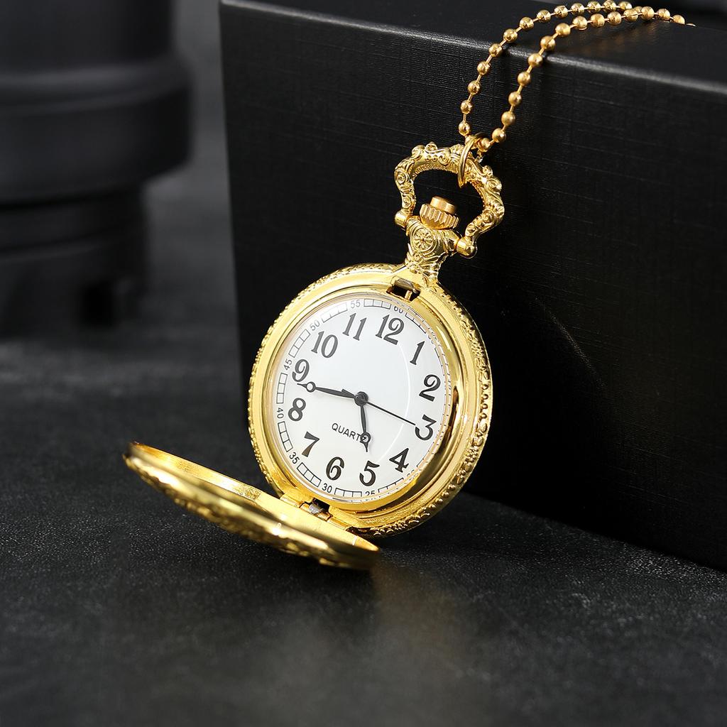 Luxury Men's Classic Watch Men Pocket Watch Alloy Quartz Watch Fashion Women Mens Necklace Chain Watch
