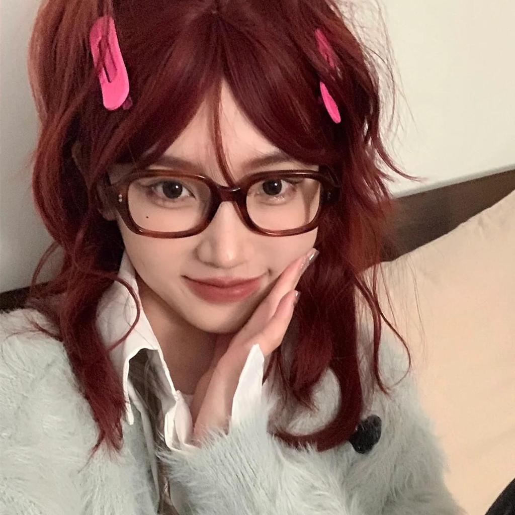 Ретро-овальные очки в корейском стиле для женщин, защита от синего света, защита от излучения, эффект «без макияжа», модная защита глаз для круглых лиц.