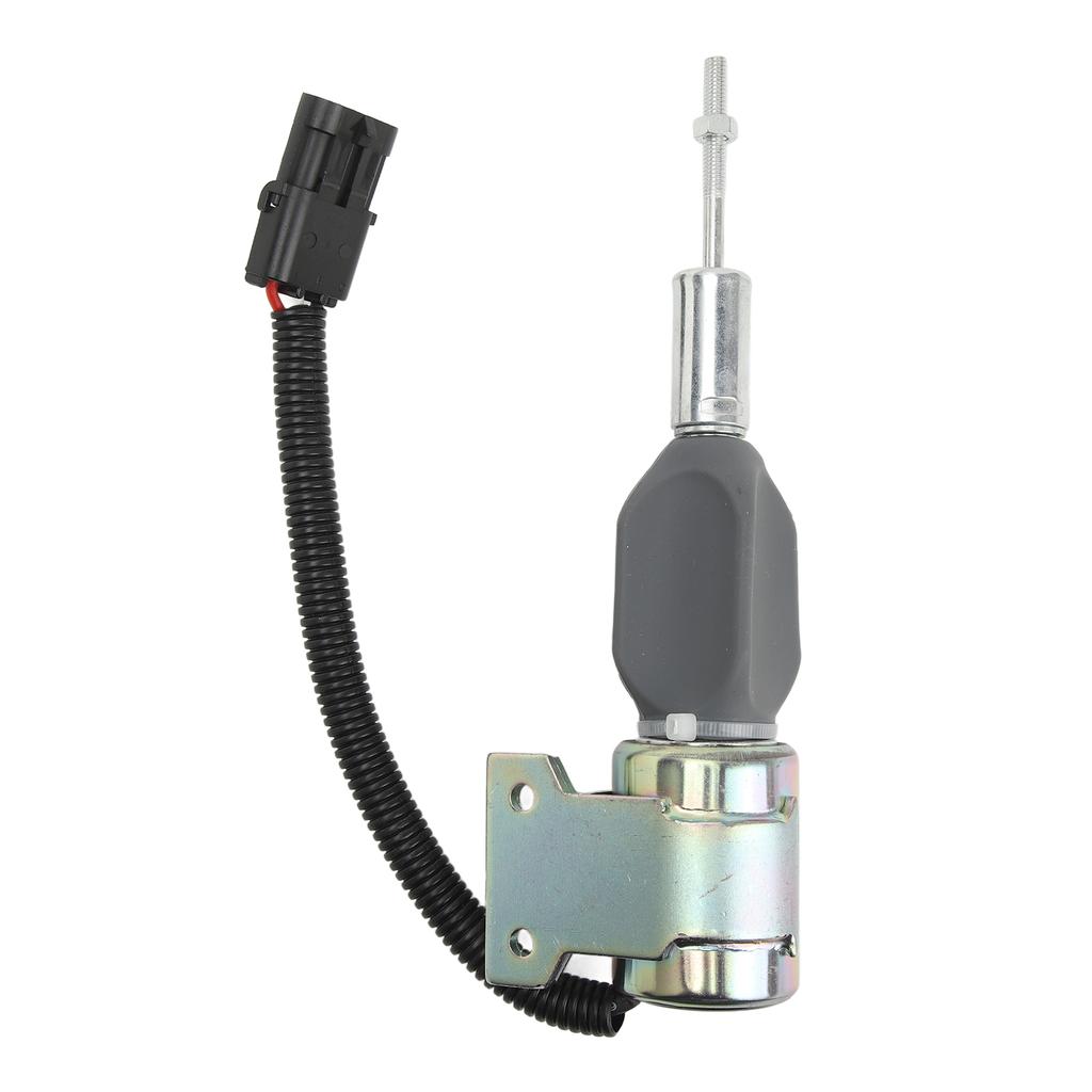 24V Engine Diesel Shut Off Solenoid 3932530 Fuel Shutdown Flameout Solenoid Replacement for Cummins 5.9L 6BT Engine