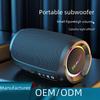 Fanatic S49 Портативный водонепроницаемый мини-динамик Bluetooth с сабвуфером и подсветкой