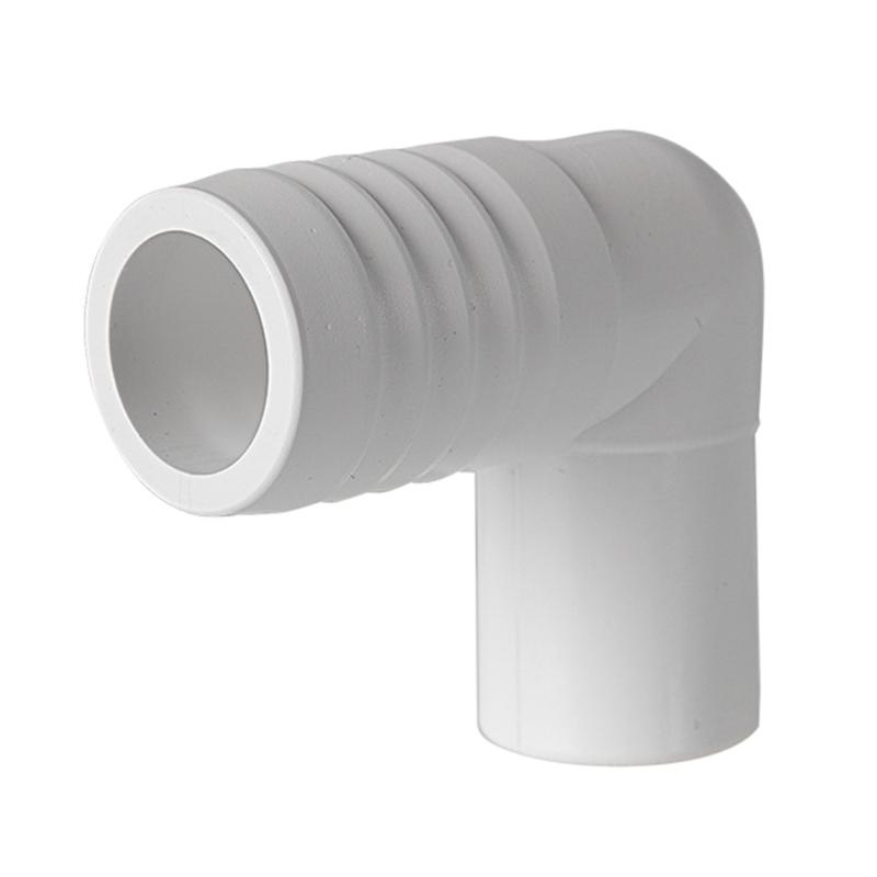 Boats 90 Degree 1'' Hose Pipe Elbow Bilge Pump Drain Nylon Thru Hull Fitting