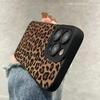 Black Eyes And Leopard Print Phone Case For iPhone 17 16 15 14 13 12 11 Pro Max XS X XR Plus 16E Air Shockproof Bumper Cover