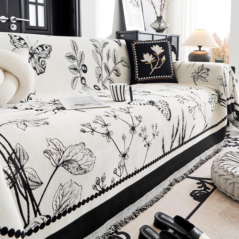 Chenille Sofa Towel Four Seasons Universal All-Inclusive Sofa Cover Dust Cover Living Room One Piece Sofa Cover Cloth Cushion