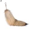 Брелок-подвеска в виде искусственного лисьего хвоста, ручной работы, искусственный меховой хвост, косплей, ренессанс, пушистый хвост, аксессуар для сумки