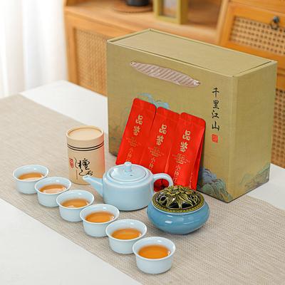Набор для чая Кунг-фу Qianli Jiangshan, Подарки для бизнес-компании, Стиль Гочао, Керамика Сяндао, Награды