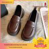 Женские лоферы на толстой подошве в японском стиле, черные, весна 2025 - Слипоны, обувь для школьной формы JK