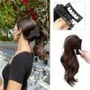 A Ponytail Wig with a Claw Clip and a Ponytail Braid Synthetic Grip Clip The Ponytail Is Elegant and Natural Suitable for Daily Use